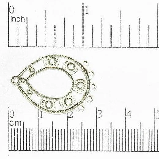 29mm x 20mm 5-to-1 Teardrop Chandelier Ear Wires - Made of Brass - Sold Individually - EW120