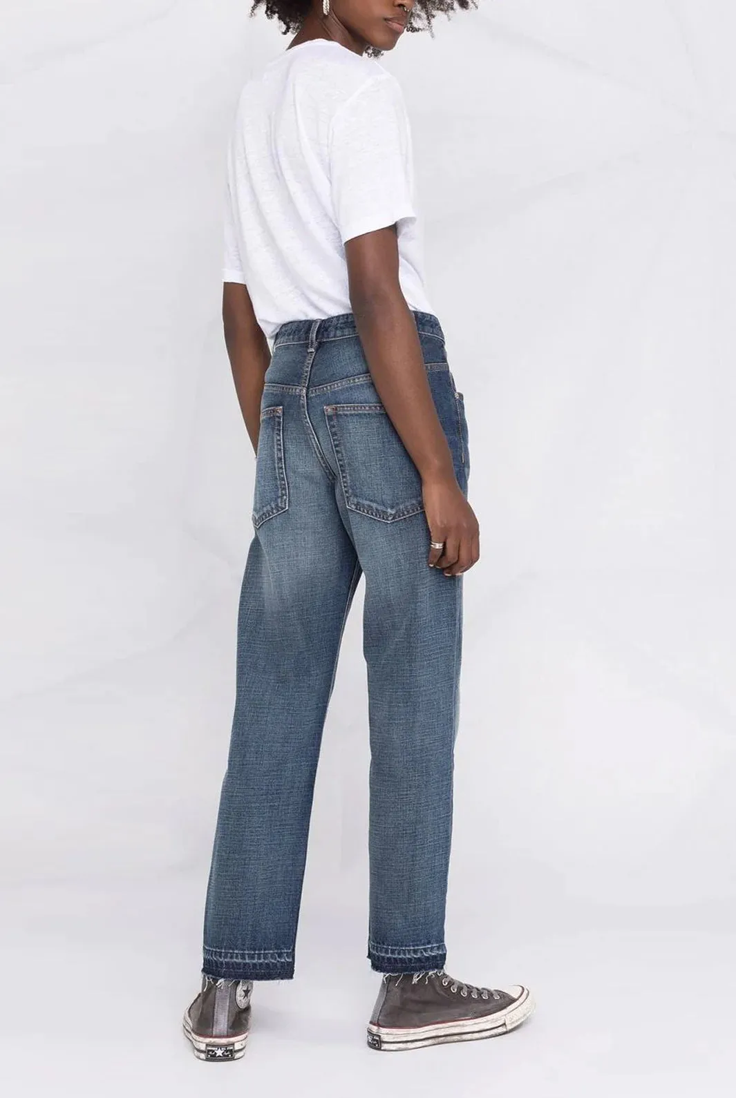 Belden high-rise straight-leg jeans