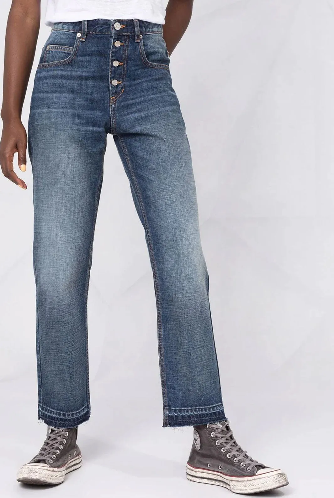 Belden high-rise straight-leg jeans