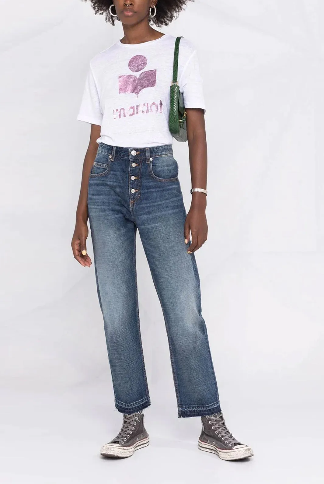 Belden high-rise straight-leg jeans