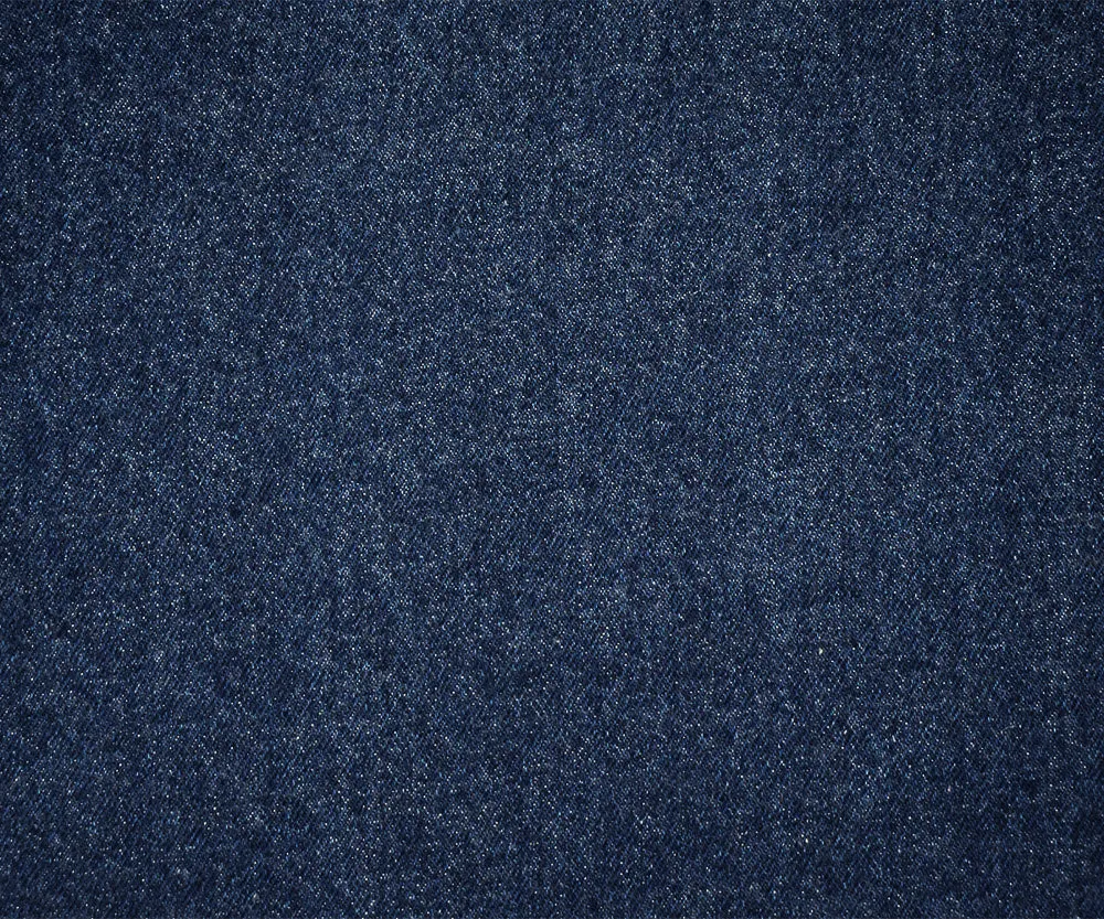 Blue Cotton 14 oz. Washed Denim Twill Woven Fabric
