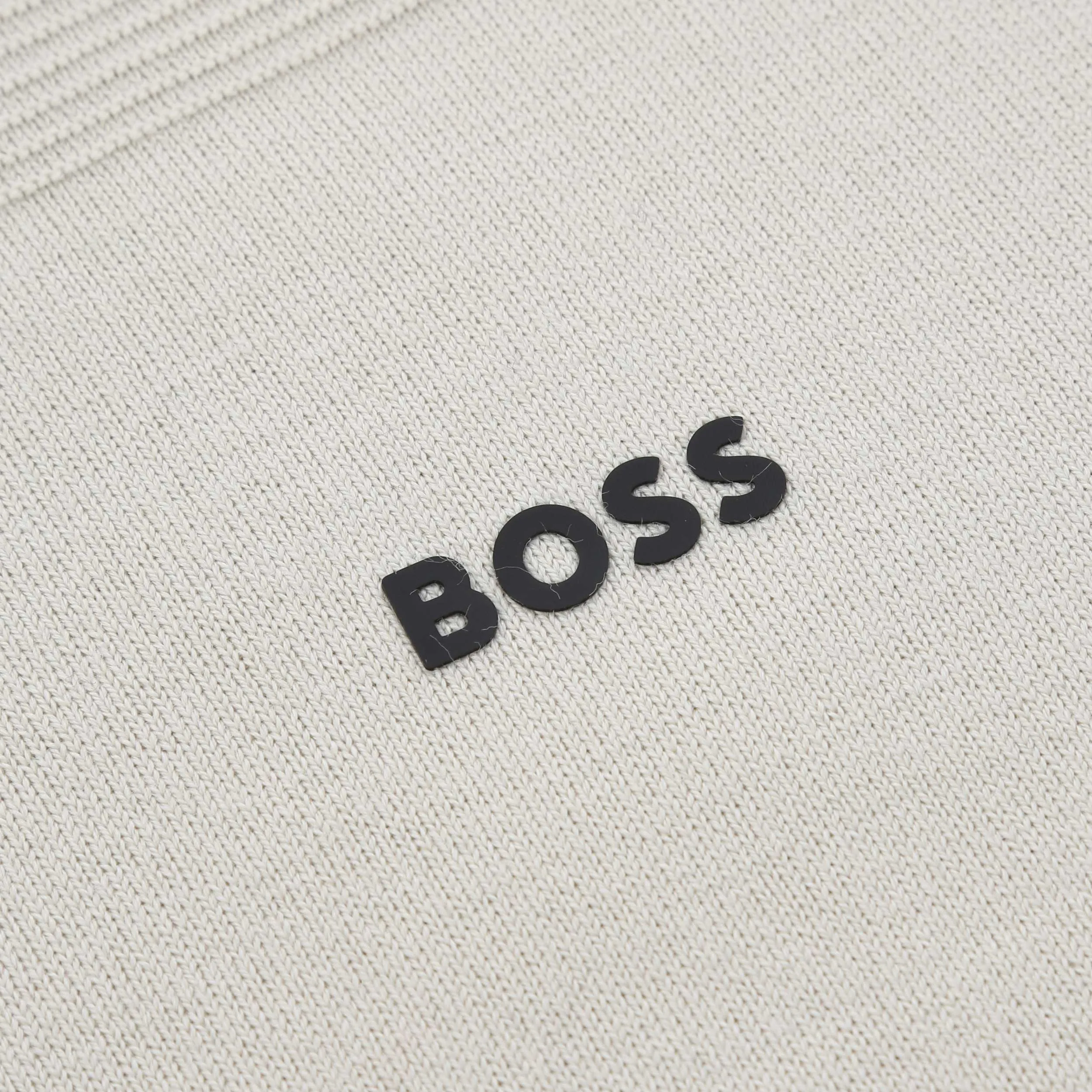 BOSS Momentum X QZ Knitwear in Light Beige