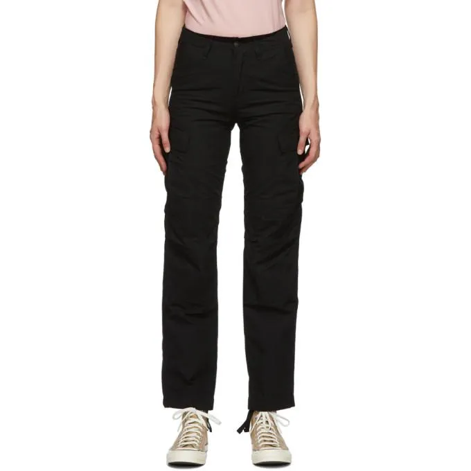 Carhartt Work In Progress Black Regular Cargo Trousers