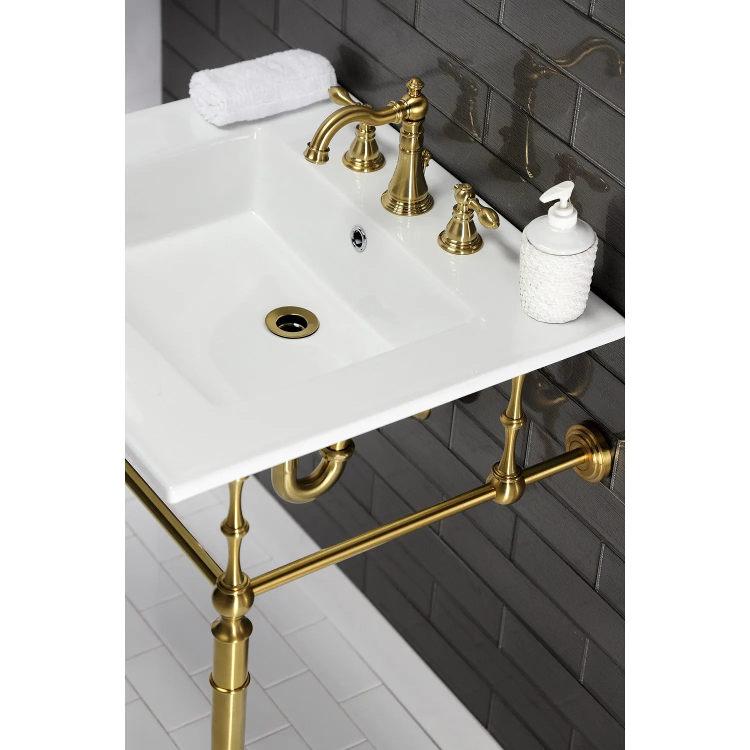 Continental LBT25227W38 25-Inch Ceramic Vanity Sink Top, White