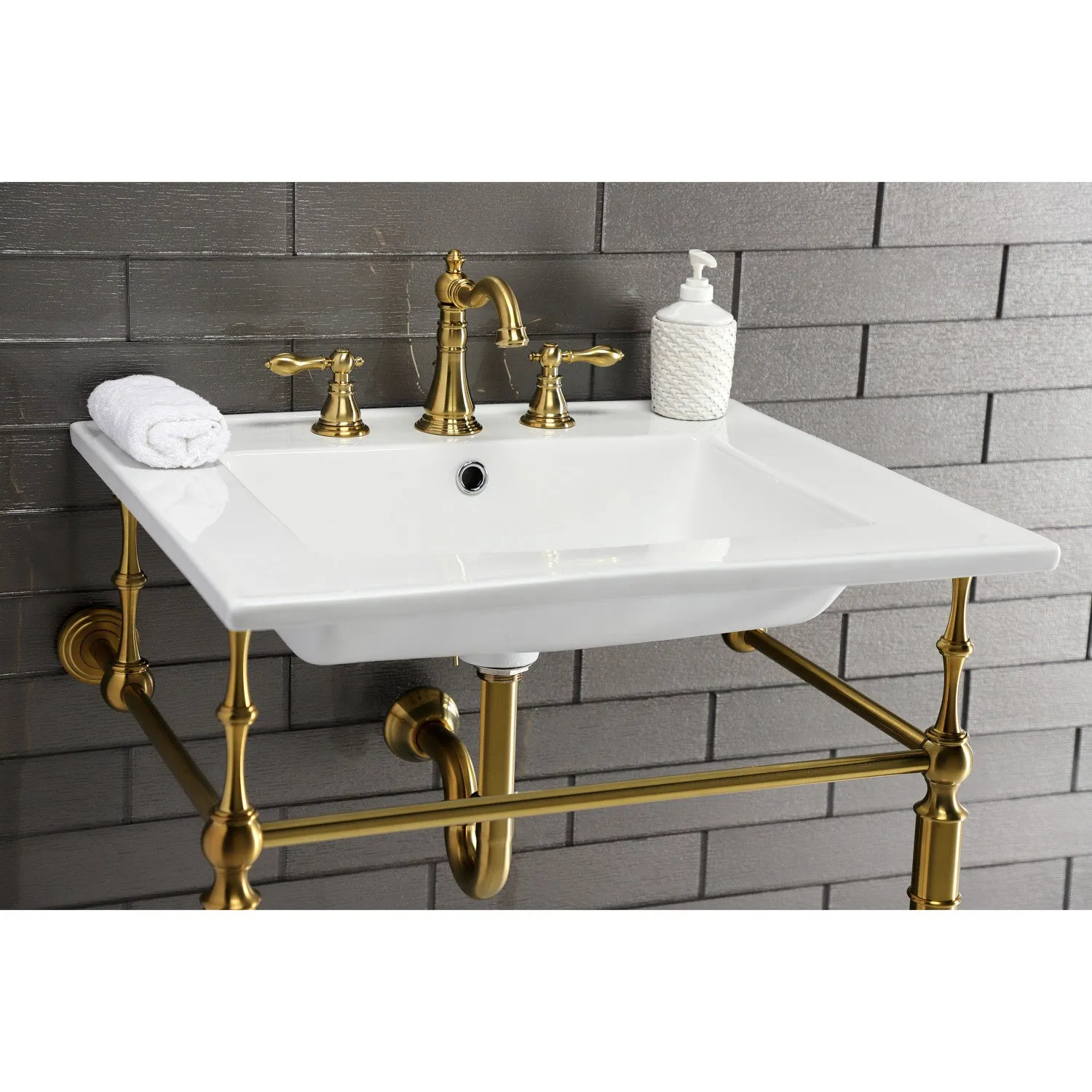 Continental LBT25227W38 25-Inch Ceramic Vanity Sink Top, White