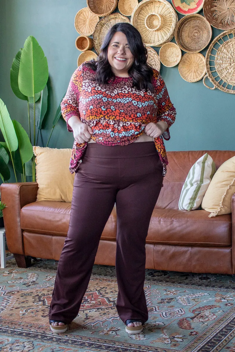 Curvy Comfy Work Pant, Brown