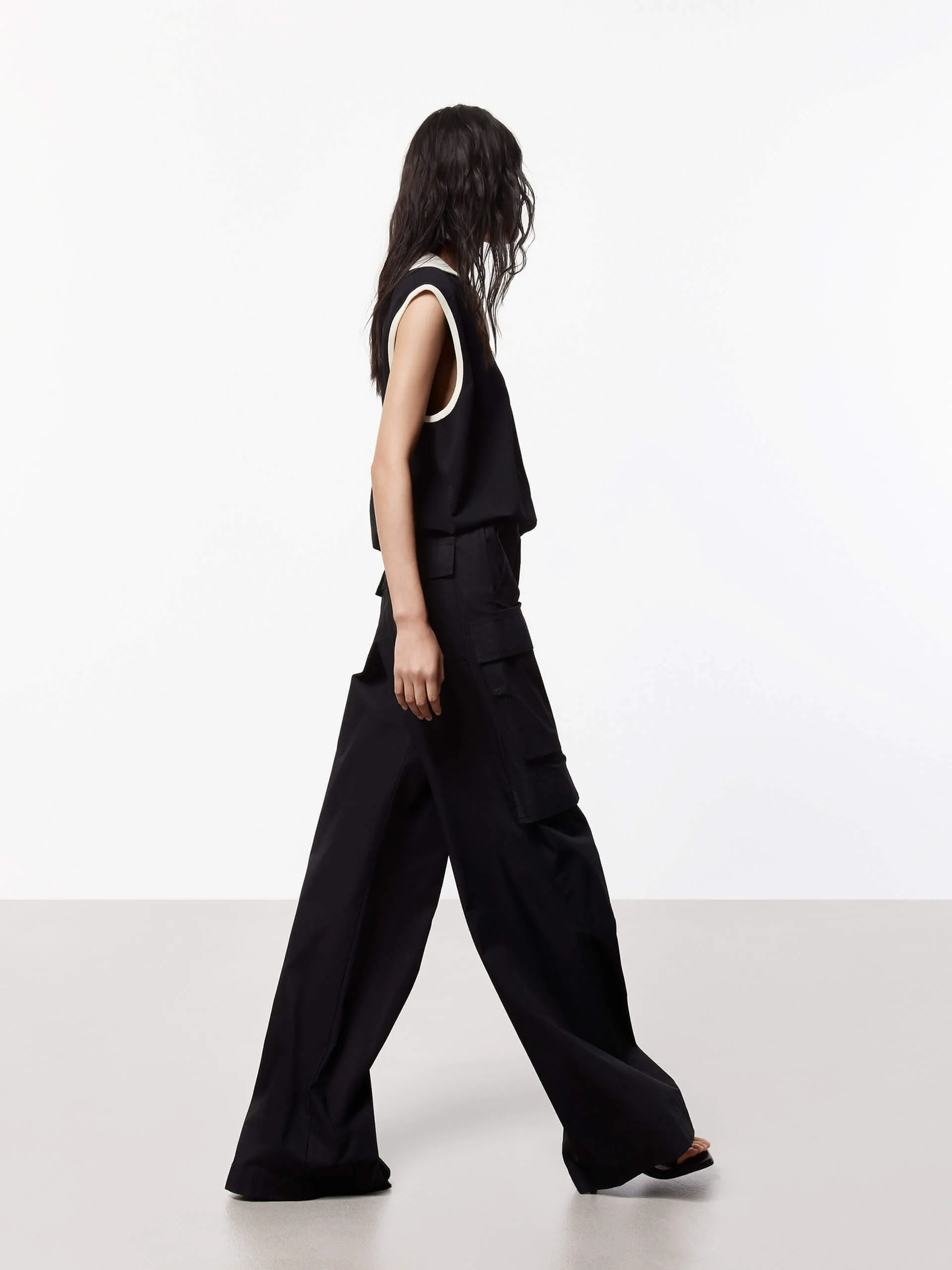 Elasticated Straight Leg Pants