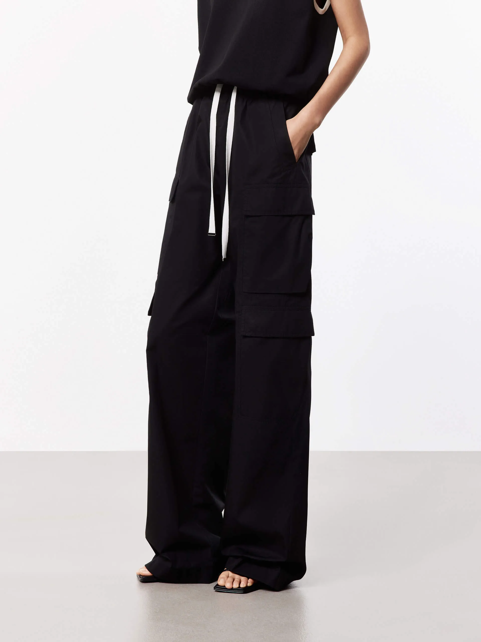 Elasticated Straight Leg Pants