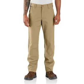 Flame-Resistant Rugged Flex Relaxed Fit Canvas Work Pant - DKH-Dark Khaki | Carhartt 104986