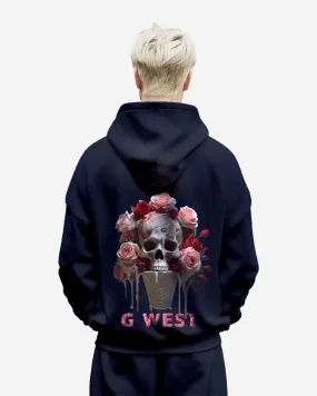 G West Ice Cream Skull Heavy Premium Oversized Hoodie