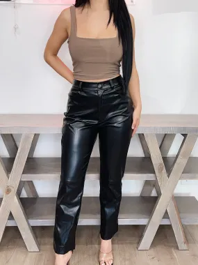 Going Places Vegan Leather Pants