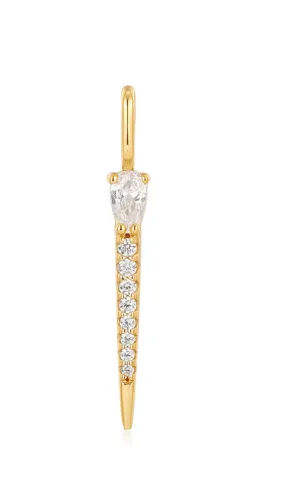 Gold Sparkle Bar Charm