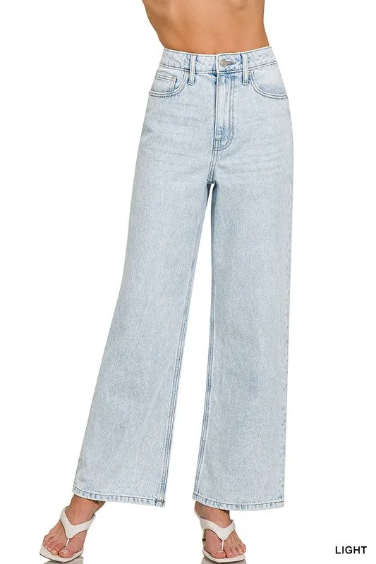 Hight Waist Straight Leg Jeans