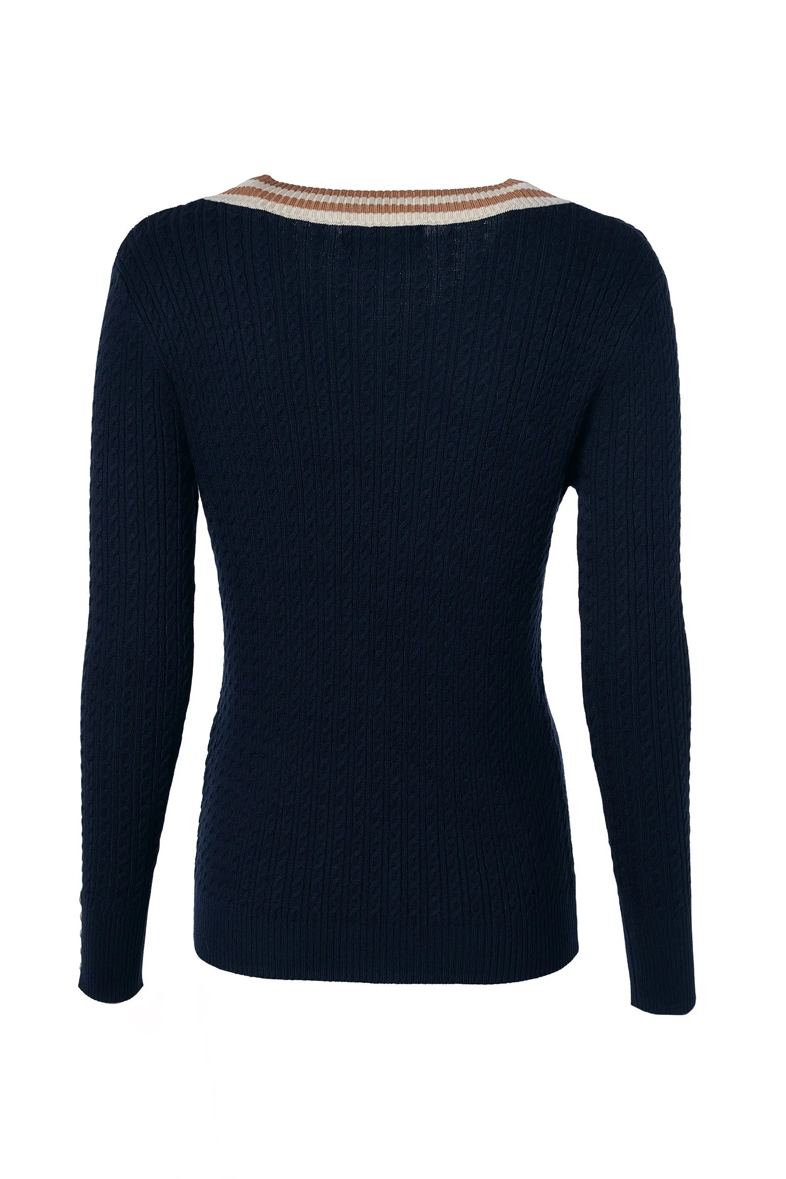Holland Cooper Zoe Knit Ladies Knitwear in Ink Navy