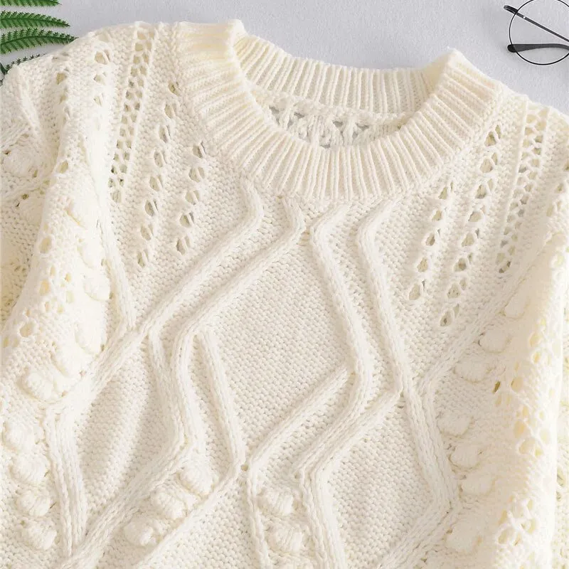 HOLLOW OUT KNITTED SWEATER