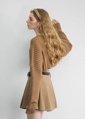 KNIT CARDIGAN AND CAMISOLE SET