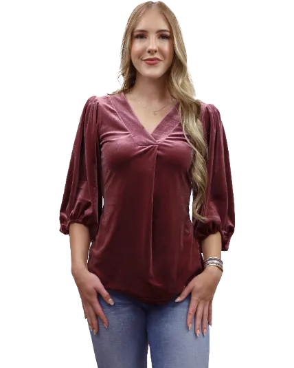 Liberty Wear Collection Tops: Rosalie Velvet