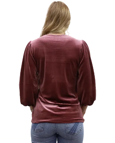 Liberty Wear Collection Tops: Rosalie Velvet