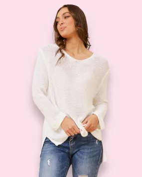Maddie Knit - White