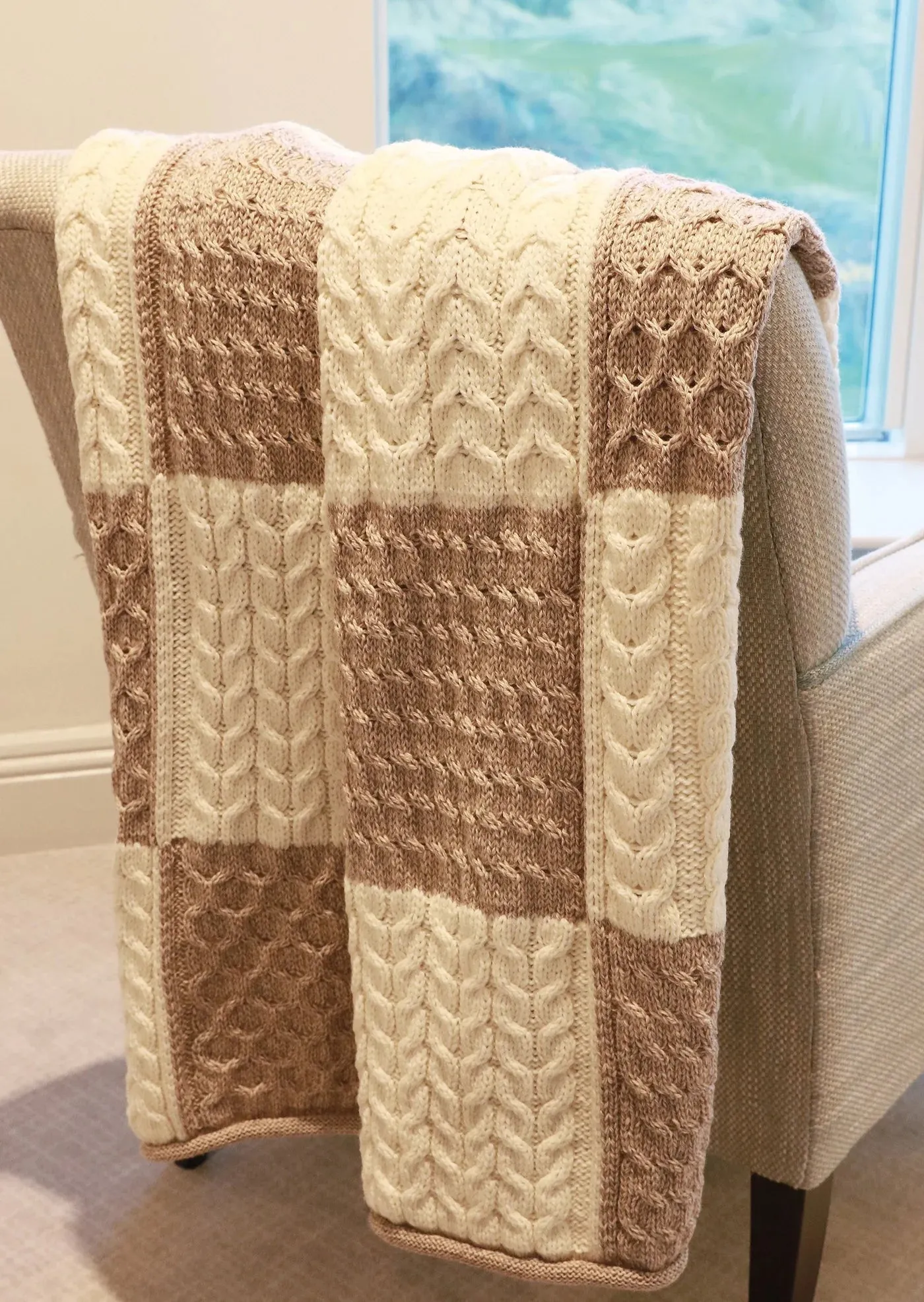 Merino Patchwork Throw -Bainin and Wicker