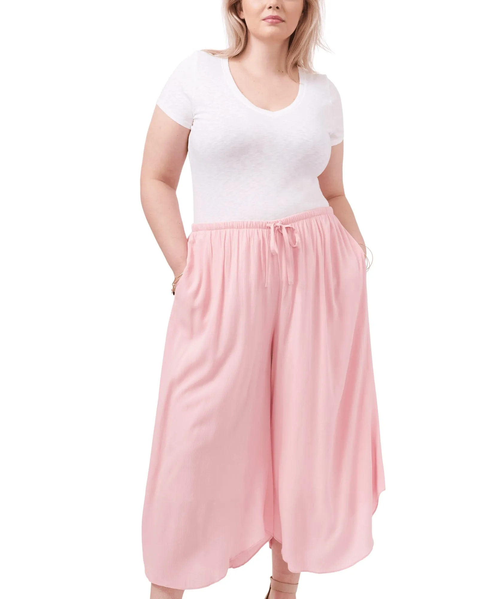 Monica Wide Leg Pant | MAGNOLIA PINK-690