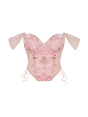 Nila Floral Lace Corset Top