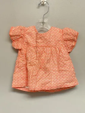 Oliver & Rain Size 6 Orange Fish Cotton Infant Girls Blouses & Tunics