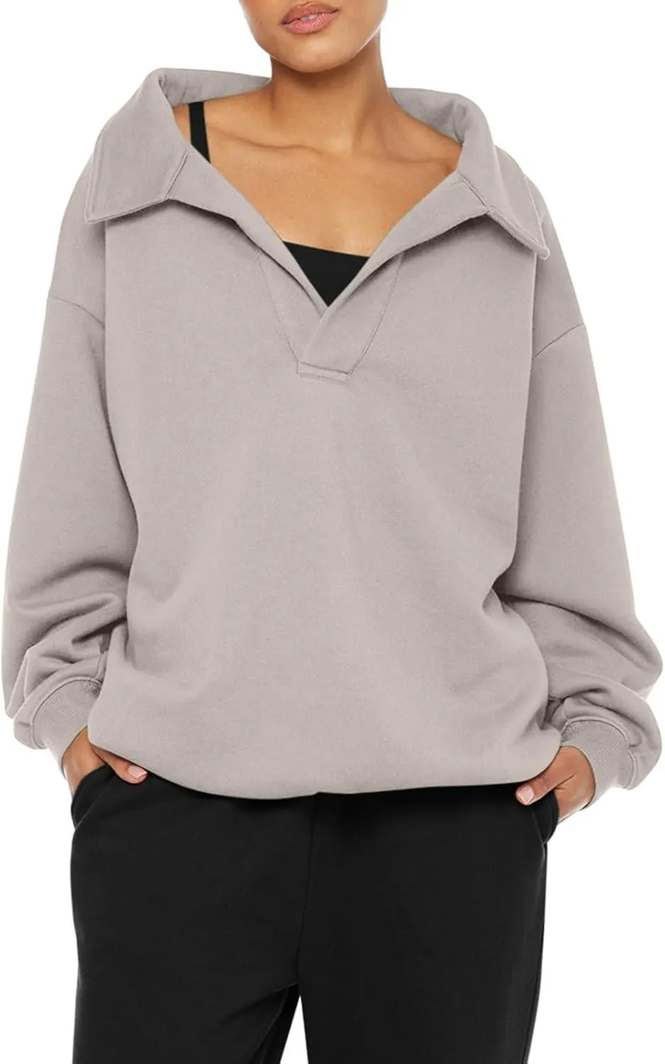 Oversized Sweatshirts Pullover Tops Fall Trendy Clothes