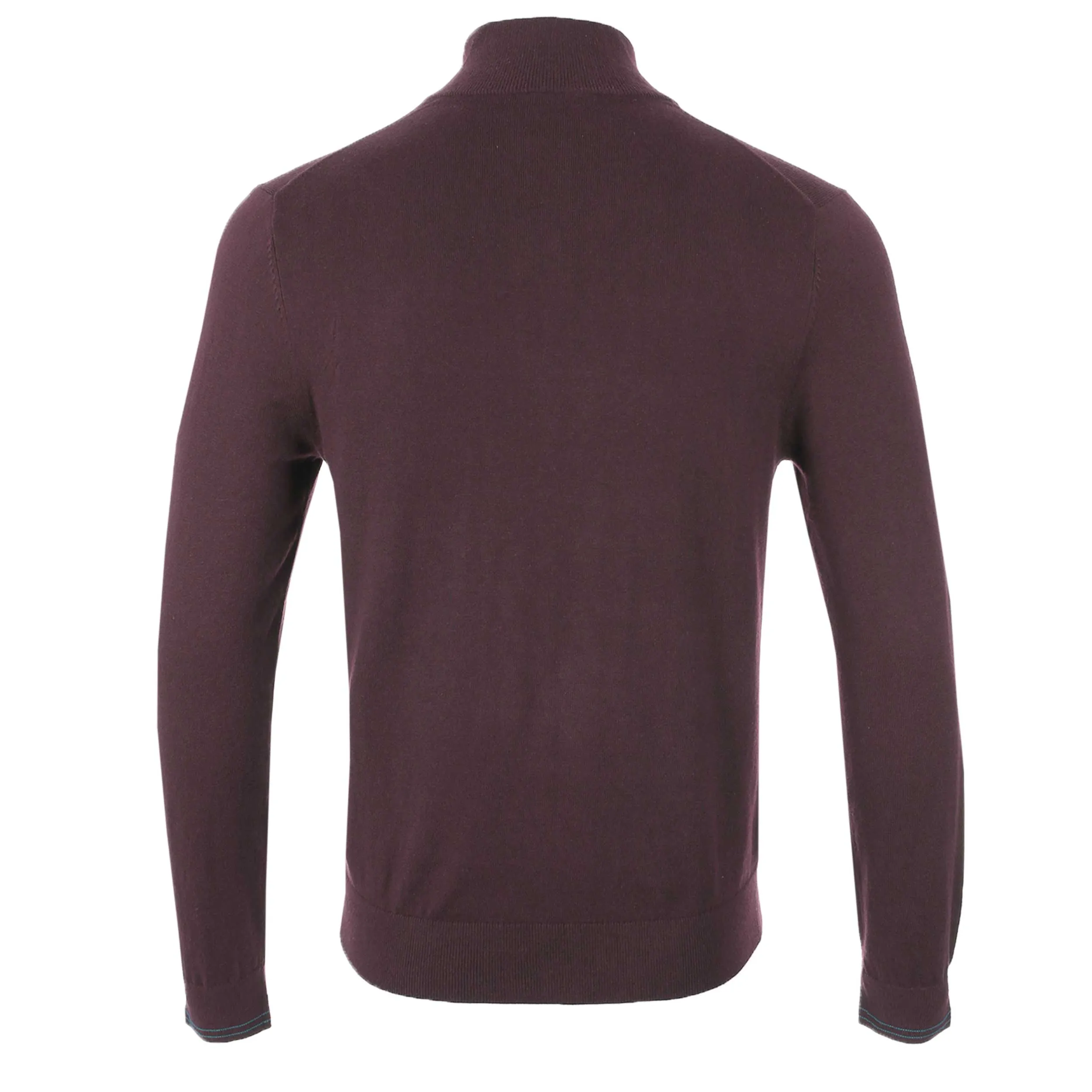 Paul Smith Zip Neck Zeb Bad Knitwear in Plum