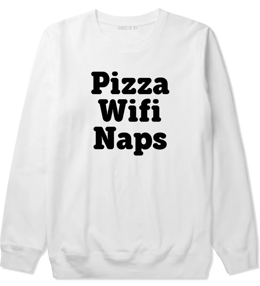 Pizza Wifi Naps Crewneck Sweatshirt