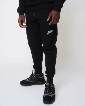 Sable Black Tech Jog Pants