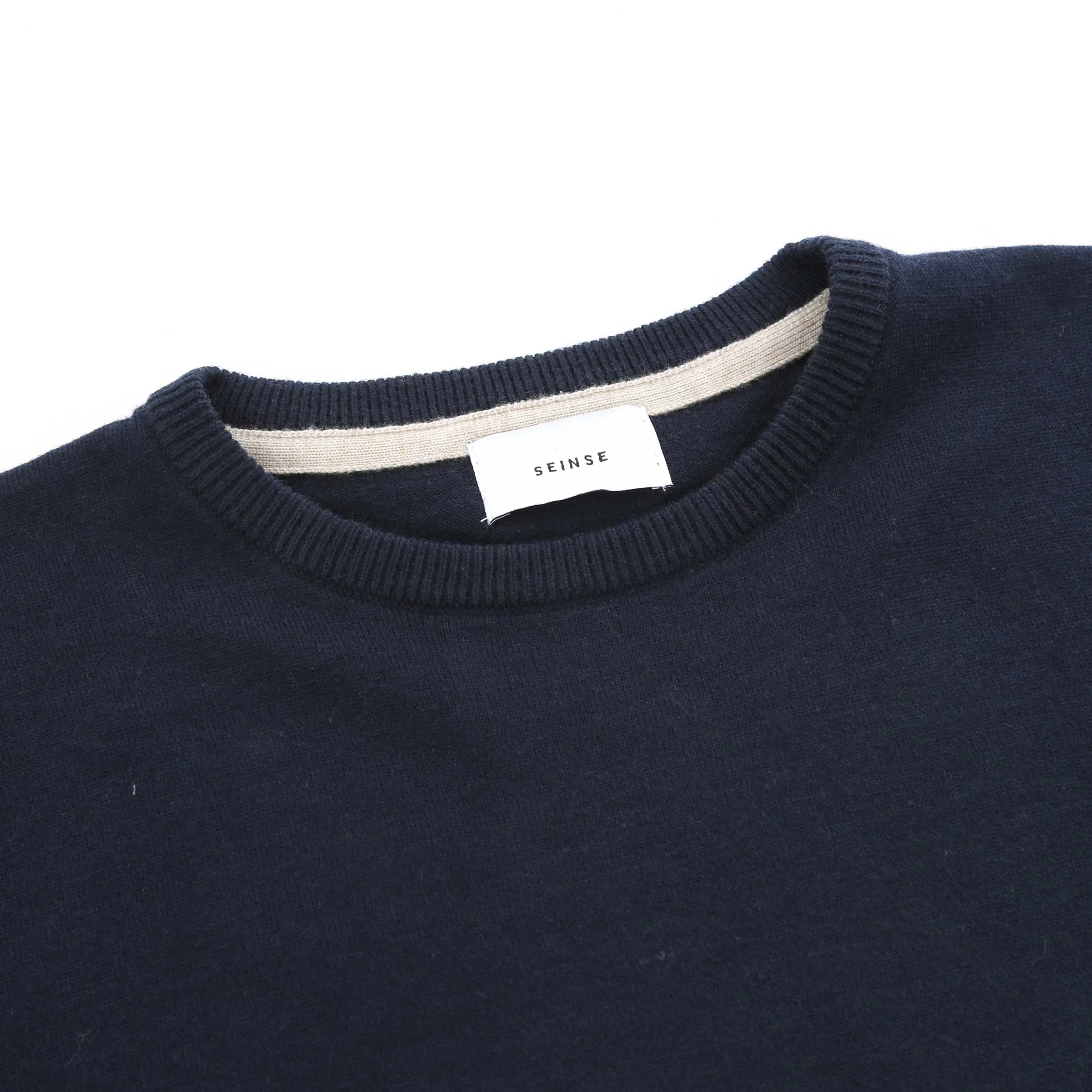 Seinse Crew Neck Knitwear in Navy