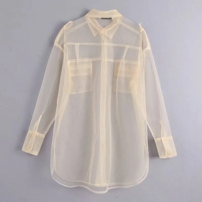 TRANSPARENT BLOUSE