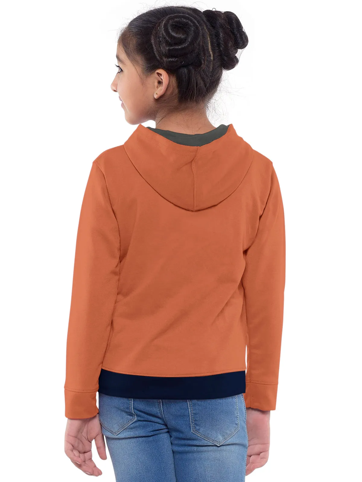 Trendy Printed Full Sleeve / Long Sleeve Hooded Sweatshirt for Girls
