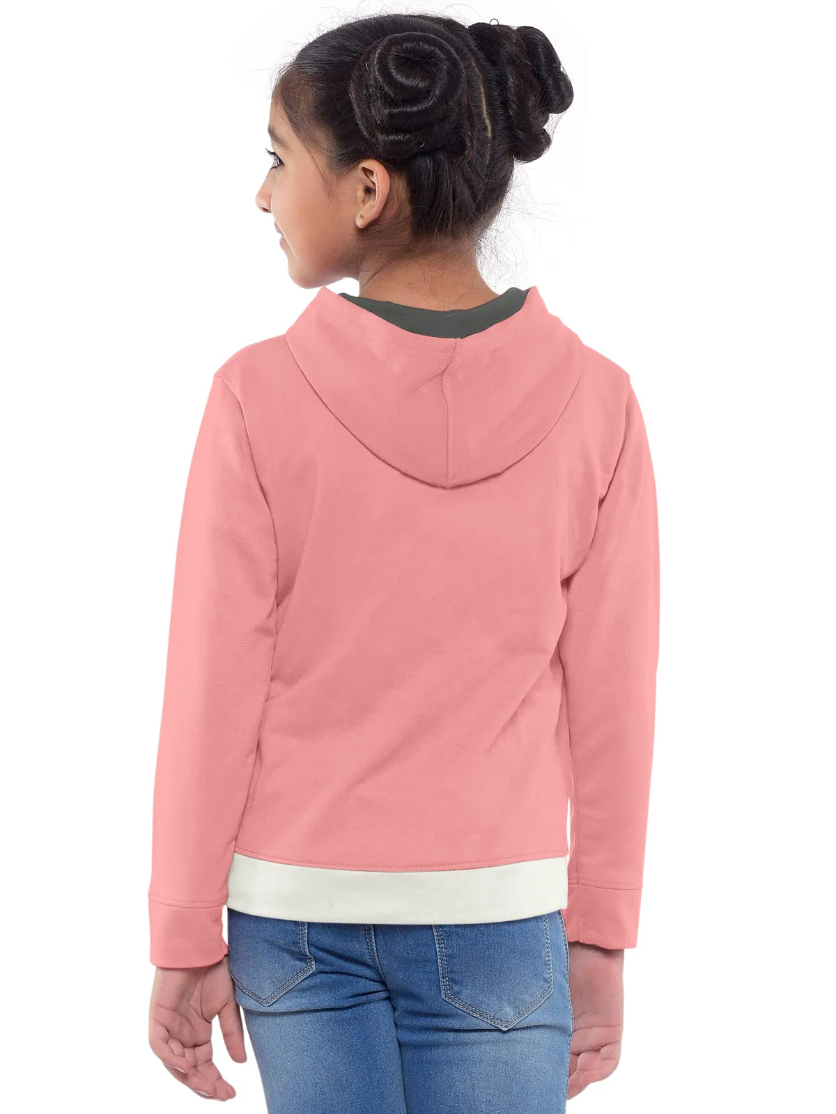 Trendy Printed Full Sleeve / Long Sleeve Hooded Sweatshirt for Girls