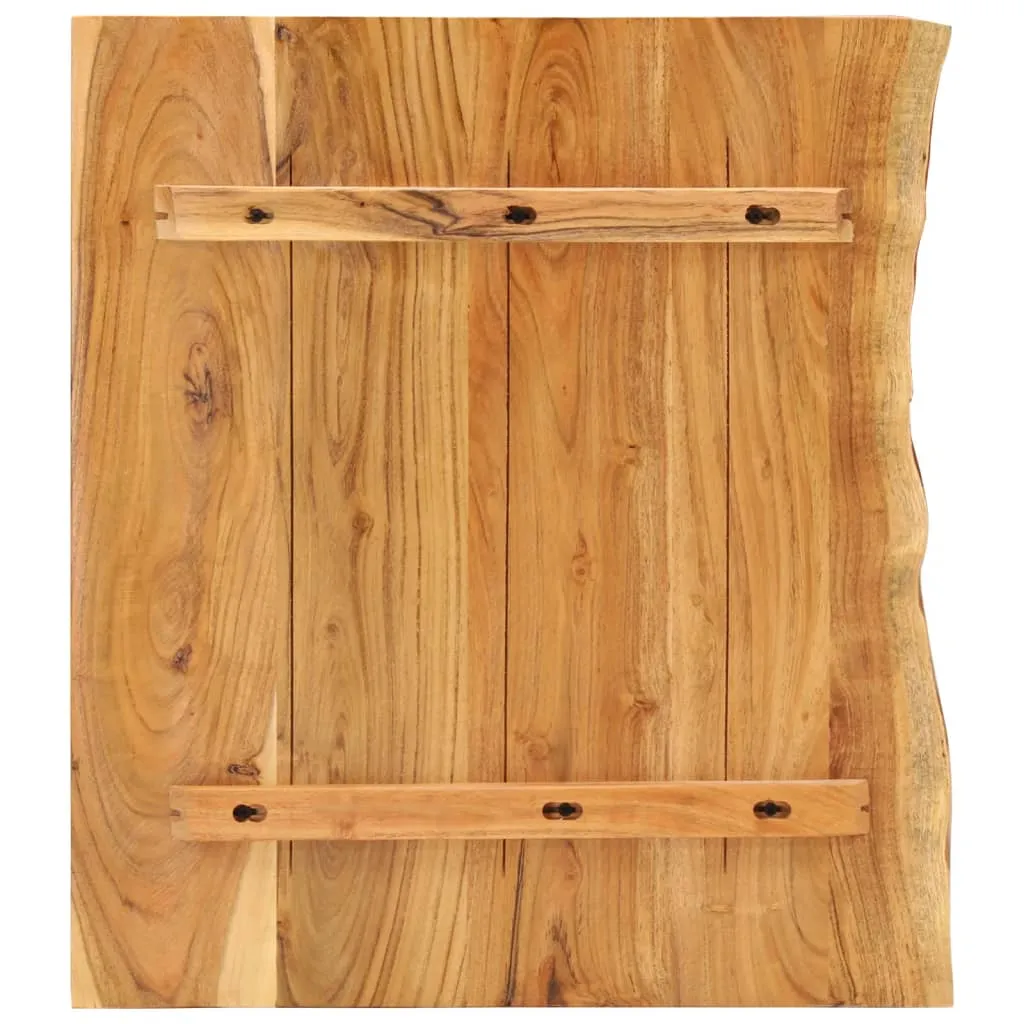 vidaXL Bathroom Vanity Top Solid Acacia Wood 58x52x3.8 cm