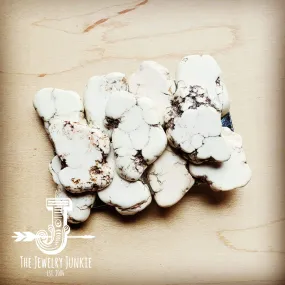 White Turquoise Slab Belt Buckle 902m