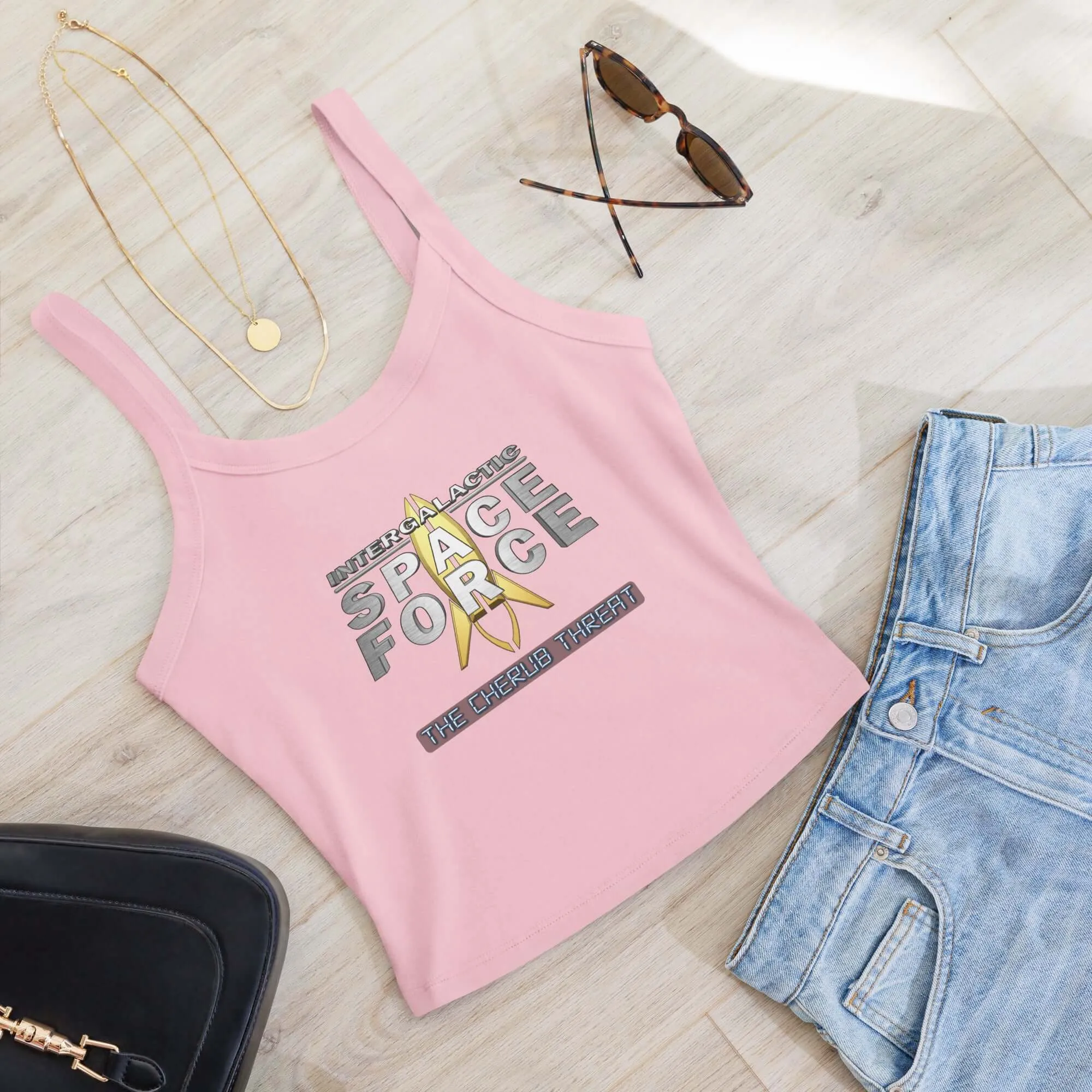 Women’s Micro-Rib Tank Top | Intergalactic Space Force 2 – The Cherub Threat