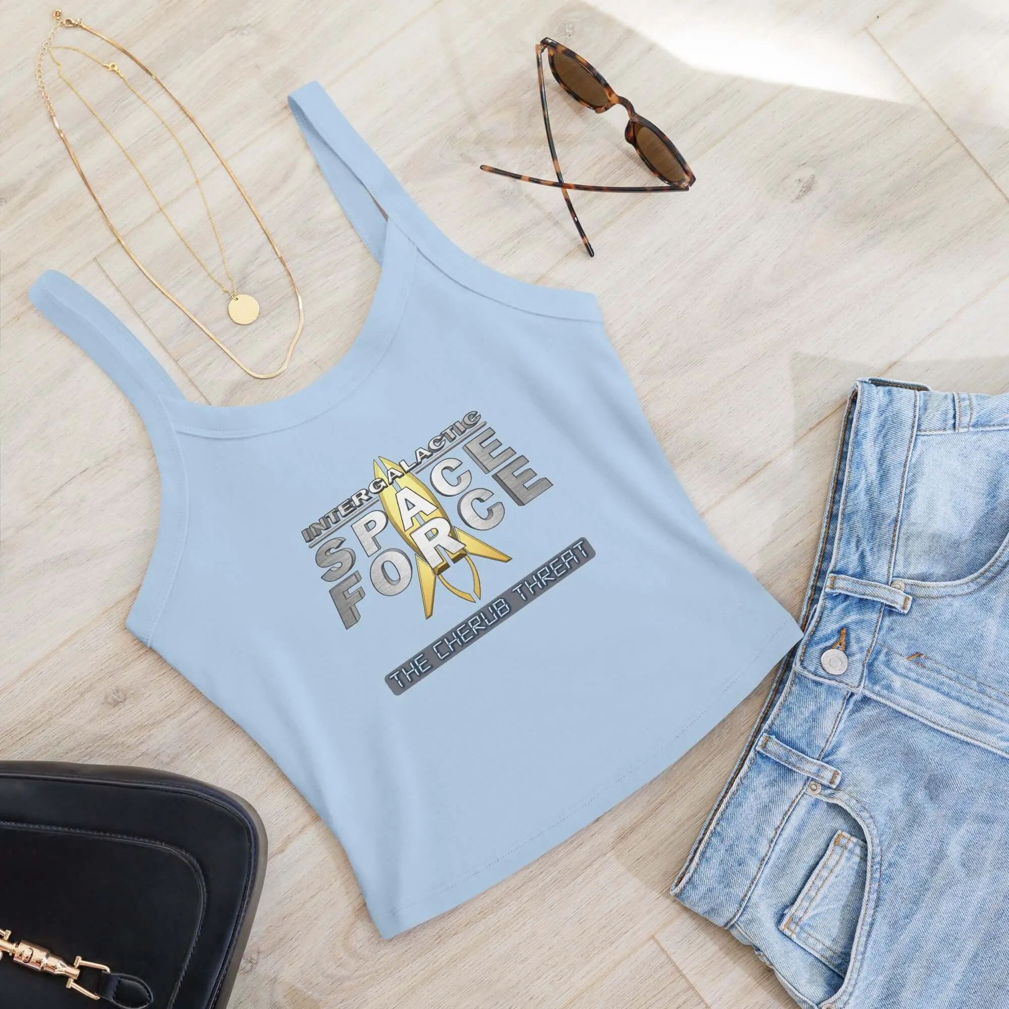 Women’s Micro-Rib Tank Top | Intergalactic Space Force 2 – The Cherub Threat
